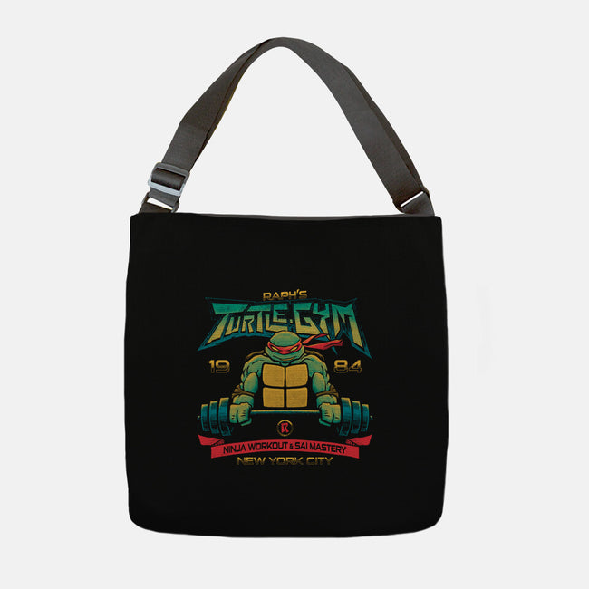 Raph's Gym-none adjustable tote bag-teesgeex