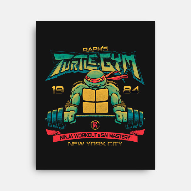 Raph's Gym-none stretched canvas-teesgeex