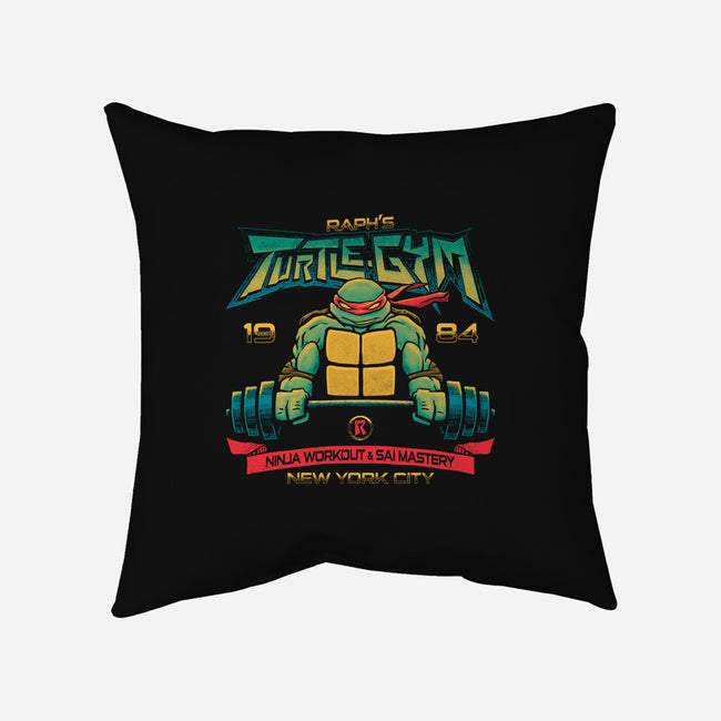 Raph's Gym-none removable cover w insert throw pillow-teesgeex