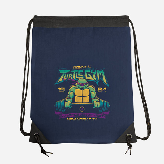 Donnie's Gym-none drawstring bag-teesgeex