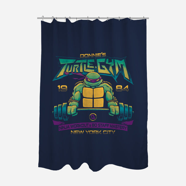 Donnie's Gym-none polyester shower curtain-teesgeex