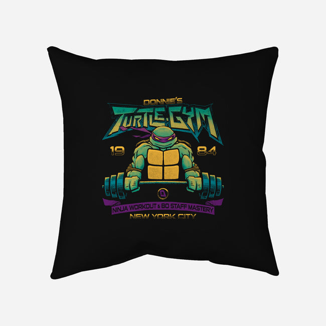 Donnie's Gym-none removable cover w insert throw pillow-teesgeex