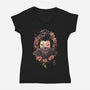 Death And Mystery-womens v-neck tee-eduely
