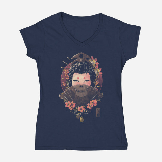 Death And Mystery-womens v-neck tee-eduely