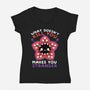 Makes You Stranger-womens v-neck tee-NemiMakeit