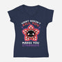 Makes You Stranger-womens v-neck tee-NemiMakeit