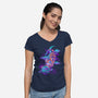 Tiger's Year-womens v-neck tee-ricolaa