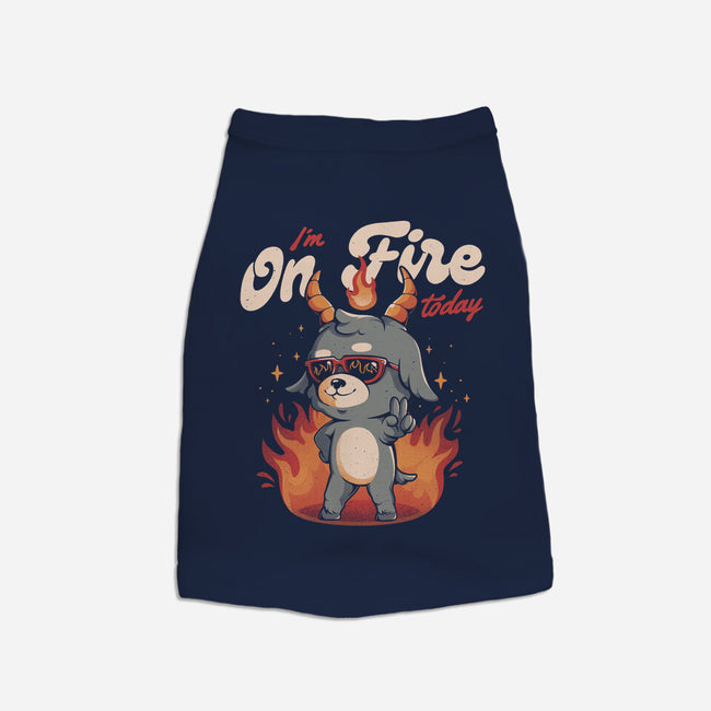 I'm On Fire Today-cat basic pet tank-eduely