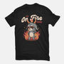 I'm On Fire Today-mens premium tee-eduely