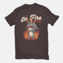 I'm On Fire Today-womens basic tee-eduely