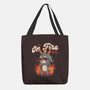 I'm On Fire Today-none basic tote bag-eduely