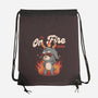I'm On Fire Today-none drawstring bag-eduely