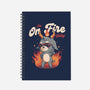 I'm On Fire Today-none dot grid notebook-eduely