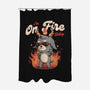 I'm On Fire Today-none polyester shower curtain-eduely