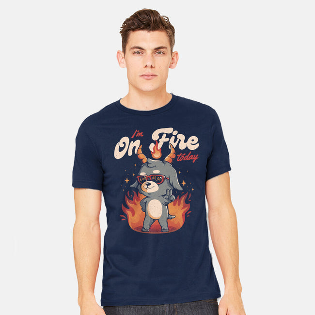 I'm On Fire Today-mens heavyweight tee-eduely