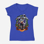 Planet Destroyer-womens v-neck tee-Badbone Collections