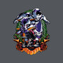 Planet Destroyer-none removable cover w insert throw pillow-Badbone Collections