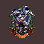 Planet Destroyer-none removable cover w insert throw pillow-Badbone Collections