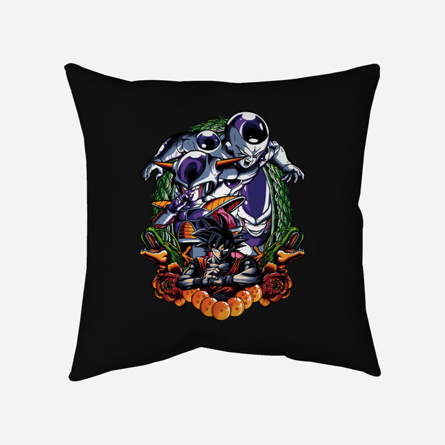 Planet Destroyer-none removable cover throw pillow-Badbone Collections