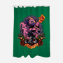Earth Invader-none polyester shower curtain-Badbone Collections