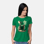 Dino Souvenir-womens basic tee-Sketchdemao