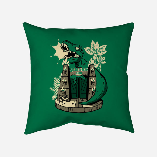 Dino Souvenir-none removable cover throw pillow-Sketchdemao