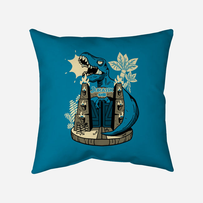 Dino Souvenir-none removable cover throw pillow-Sketchdemao