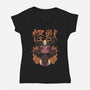 The No Face Monster Kaiju-womens v-neck tee-rondes