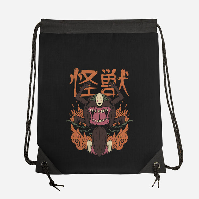 The No Face Monster Kaiju-none drawstring bag-rondes