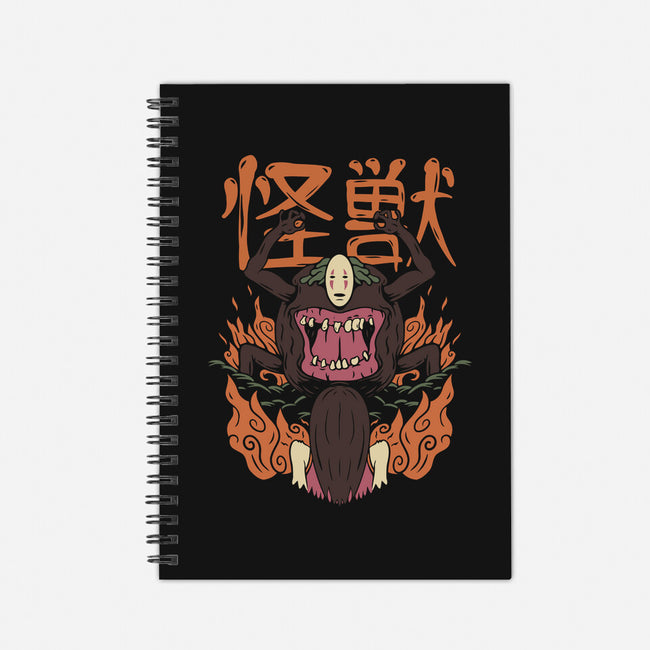 The No Face Monster Kaiju-none dot grid notebook-rondes