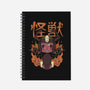 The No Face Monster Kaiju-none dot grid notebook-rondes