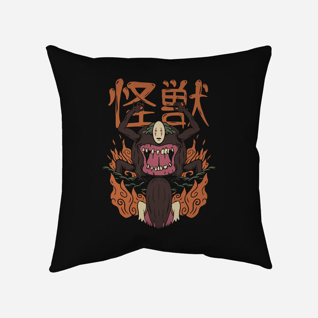 The No Face Monster Kaiju-none removable cover throw pillow-rondes