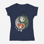 Yin Yang Spring-womens v-neck tee-Vallina84