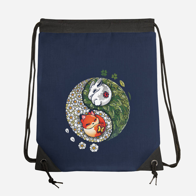 Yin Yang Spring-none drawstring bag-Vallina84