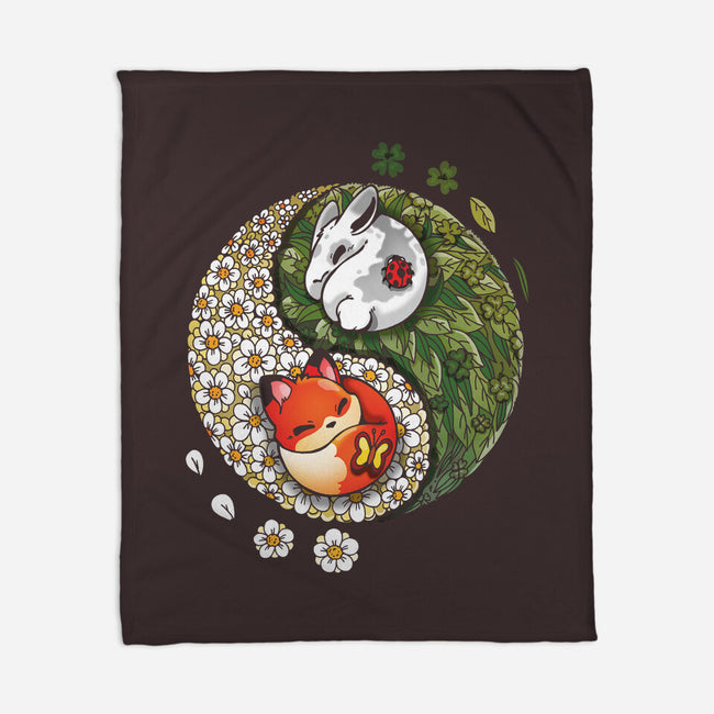 Yin Yang Spring-none fleece blanket-Vallina84
