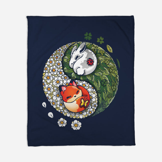 Yin Yang Spring-none fleece blanket-Vallina84