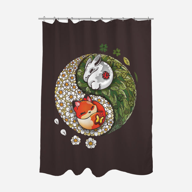 Yin Yang Spring-none polyester shower curtain-Vallina84