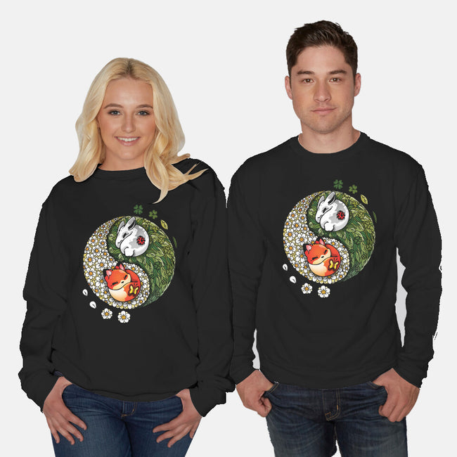 Yin Yang Spring-unisex crew neck sweatshirt-Vallina84