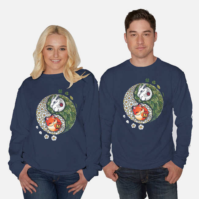 Yin Yang Spring-unisex crew neck sweatshirt-Vallina84
