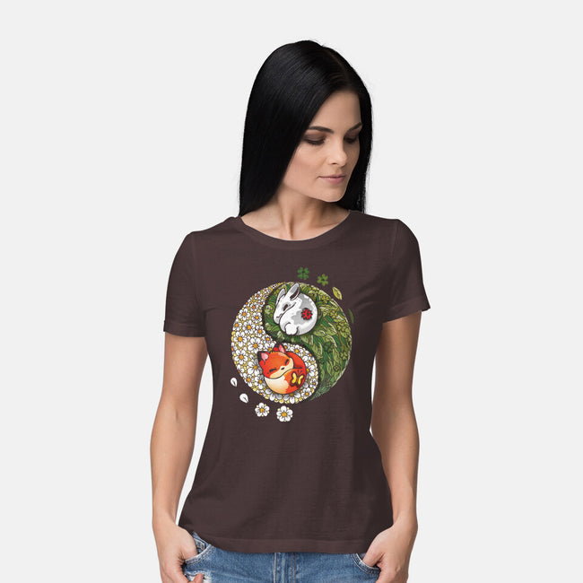 Yin Yang Spring-womens basic tee-Vallina84