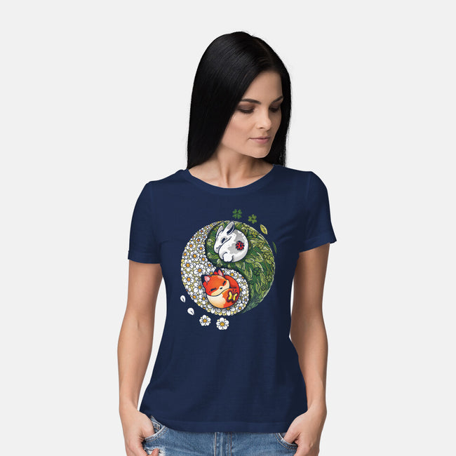 Yin Yang Spring-womens basic tee-Vallina84