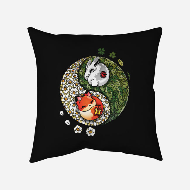 Yin Yang Spring-none removable cover w insert throw pillow-Vallina84