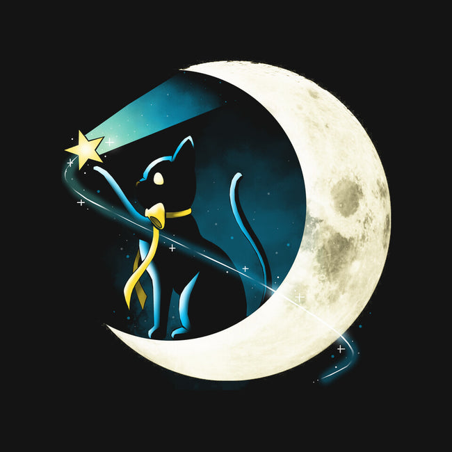 Cat Star Comets-womens basic tee-Vallina84