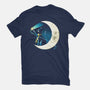 Cat Star Comets-womens fitted tee-Vallina84