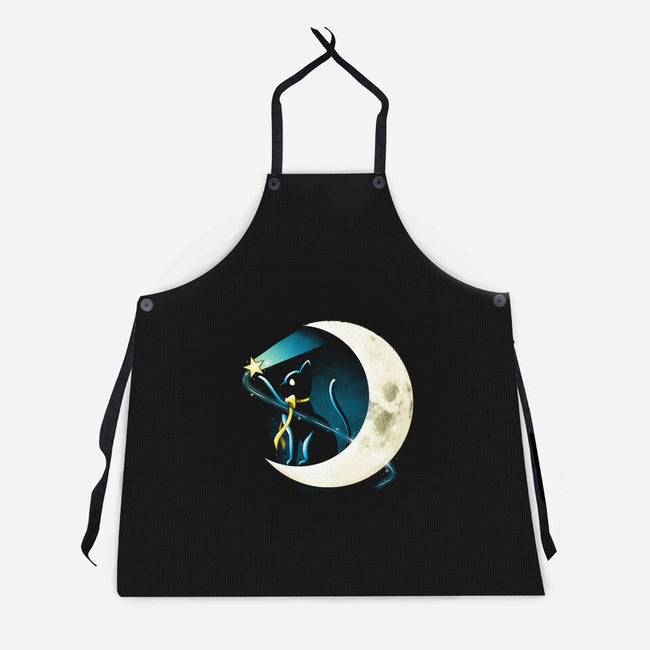 Cat Star Comets-unisex kitchen apron-Vallina84