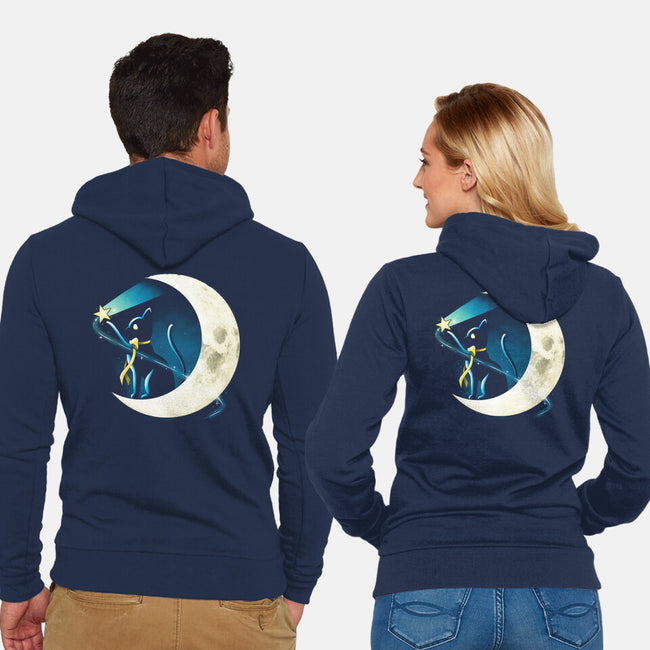 Cat Star Comets-unisex zip-up sweatshirt-Vallina84