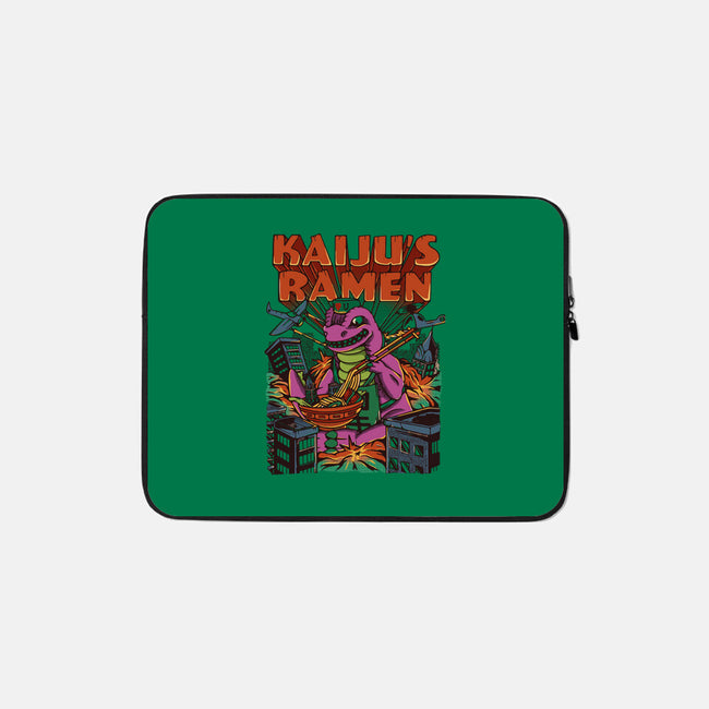 The Kaiju Ramen-none zippered laptop sleeve-rondes
