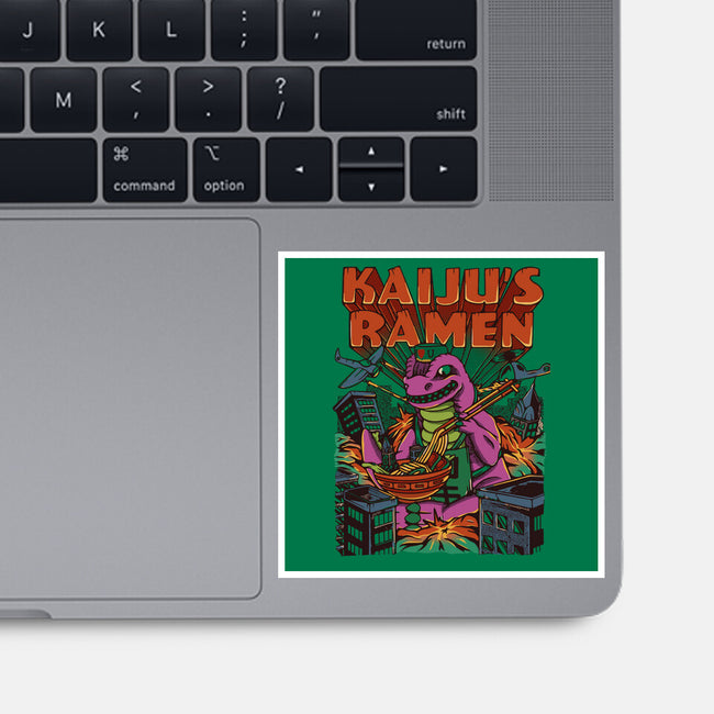 The Kaiju Ramen-none glossy sticker-rondes