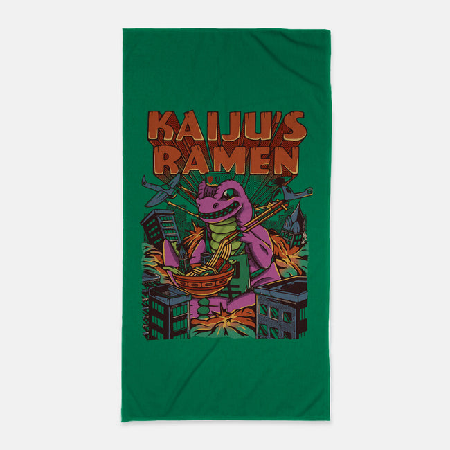 The Kaiju Ramen-none beach towel-rondes