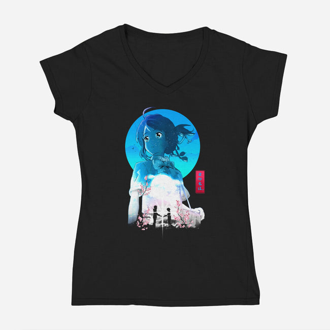 Mitsuha-womens v-neck tee-rondes